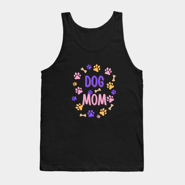 Dog Mom Paws and Bones Tank Top by Doodle and Things